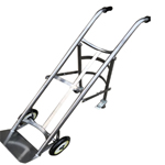 silver gas bottle trolley